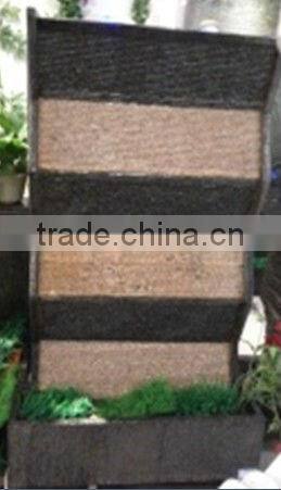 large stone fountain waterfall outdoor wall decor