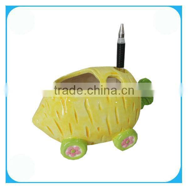 Ceramic Easter Rabbit And Radish WIth Egg Plate