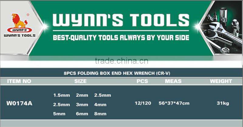 8PCS SINGLE FOLDING HEX KEY (CR-V)