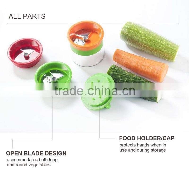 2017 New arrived 3 blade hand-held vegetable slicer