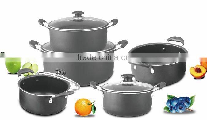 aluminium non-stick cookware stock pot set