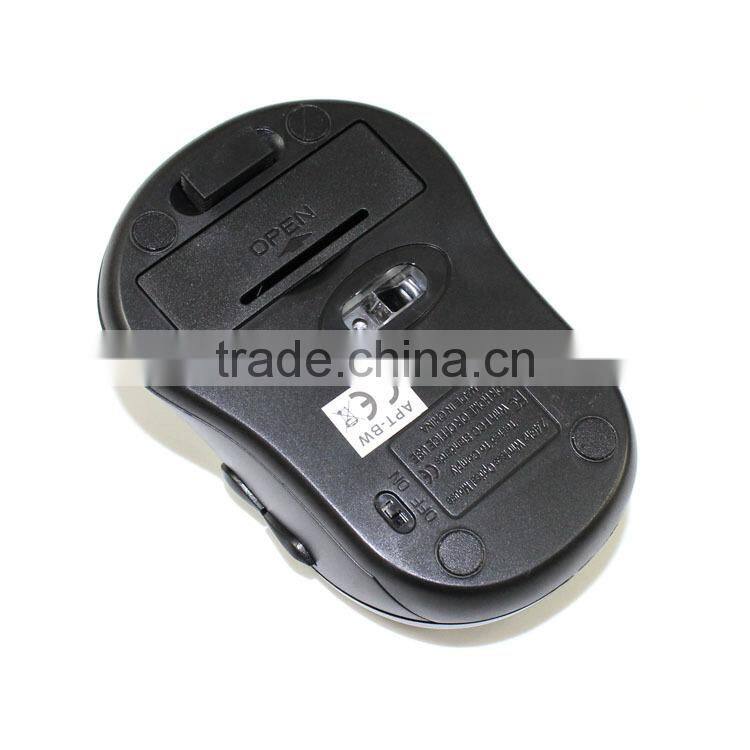 OEM logo 2.4G promotional optical wireless mouse with nano receiver