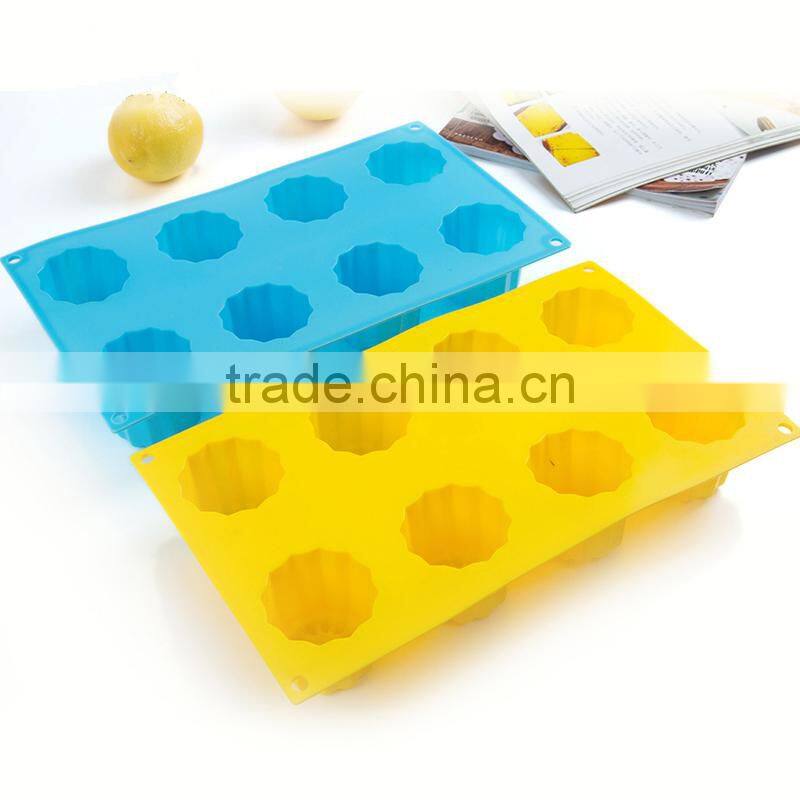 Floral Canneles Silicone Mold Cake Baking Cup Pudding Silicone Cannele Pan