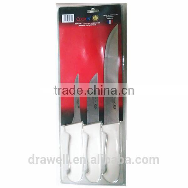KN3224 2Pcs Colourful Plastic Handle chef knife sets