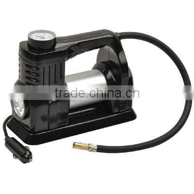 S80302 Portable In Car Air Compressor Gauge Bike Balls Tyre Inflator Pressure Pump LED