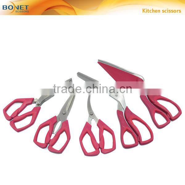 SHS0003/SKI0018/9 kitchen ware Easy to use 3pcs kitchen scissor set