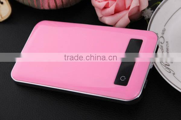 4000mAh Wholesale Colorful Slim Power Bank With Touch Screen