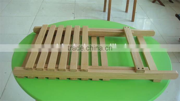 2017 Qingdao inflatable folding slat wooden beach chair