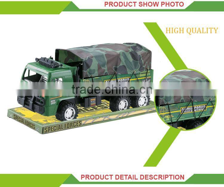 Hot sale firction inertial military set play large plastic toy car