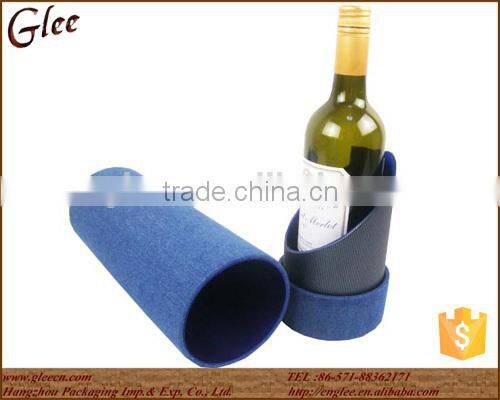 Elegant Cylinder Cardboard Wine Box, Wine Bottle Gift Box, Box Wine