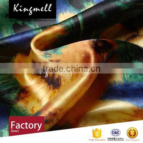 Elegant Digital Printed Silk Scarf for Ladies in Spring and Autumn