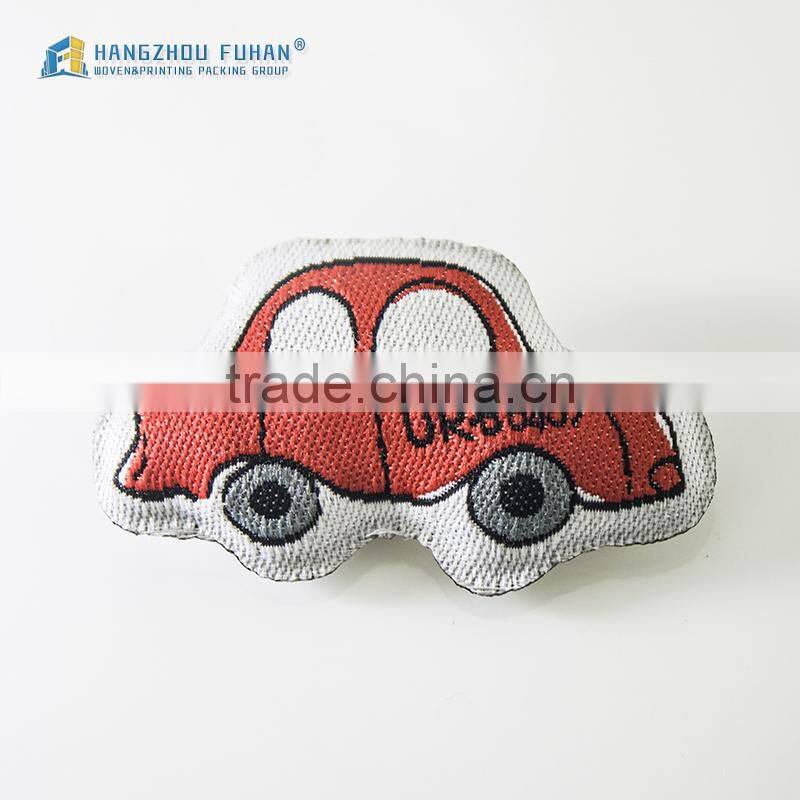 Polyester Fabric Cotton Stuffing Woven Badge for Plush Toys