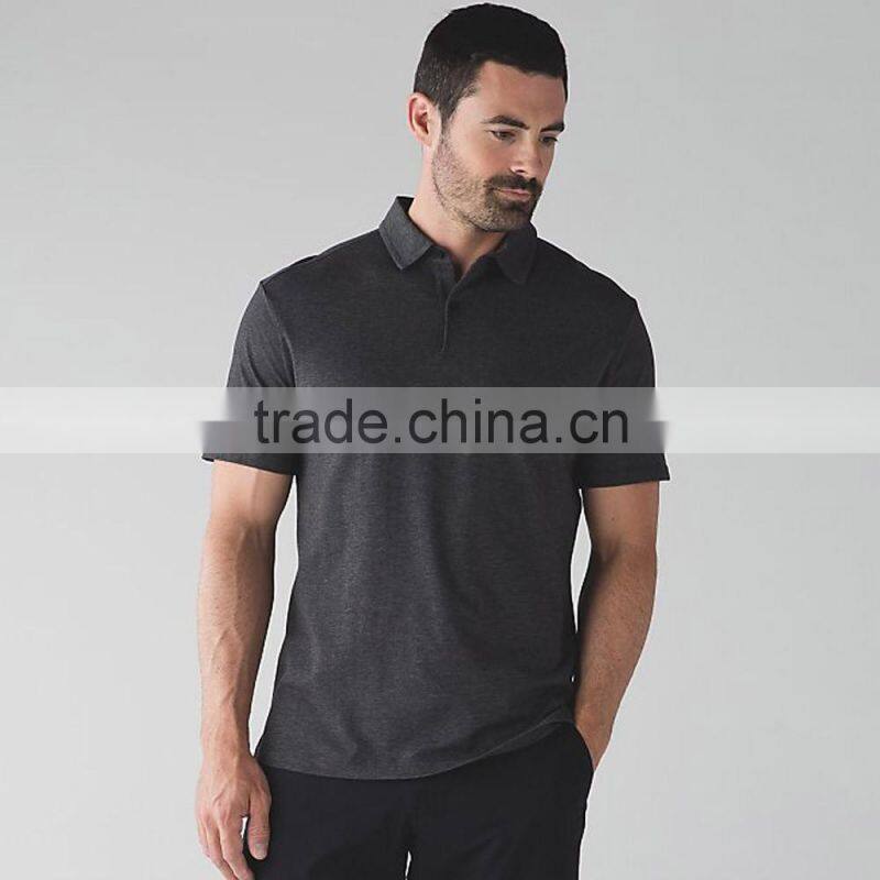 Light Pima cotton fabric bacterial strain quick dry golf t-shirt mens polo t shirt