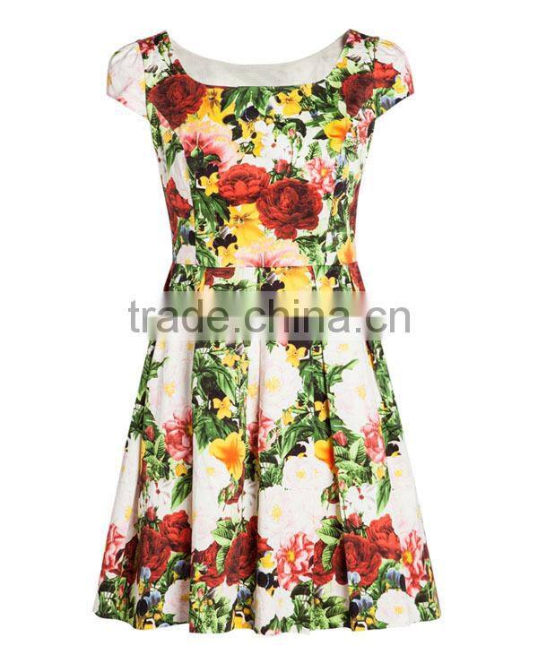 Low Price high quality ladies' loose fit pleated ever pretty dress