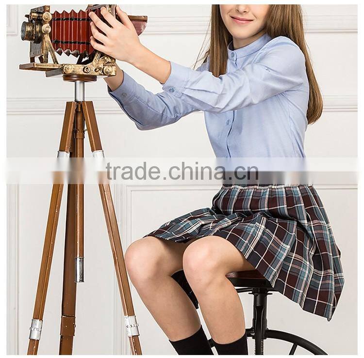 Wholesale OEM Girls Long Sleeve School Shirt Latest Design