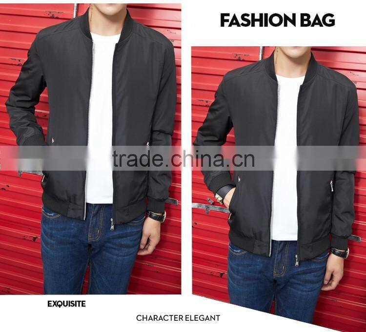 SZXX Wholesale Fashion Black Leisure coat mens jacket For Men