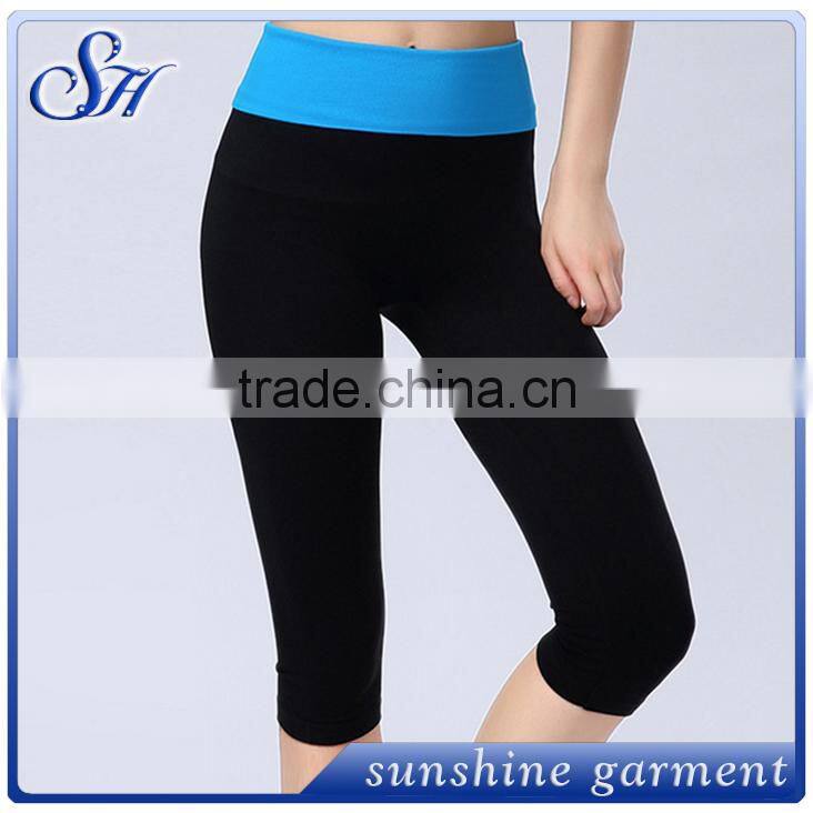 Cropped trousers hight waist Gym workout yoga pants