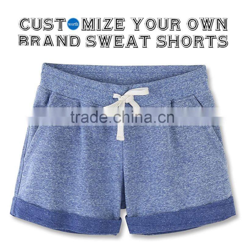 French Terry Shorts Women's Cotton Stretch Custome Activewear Style