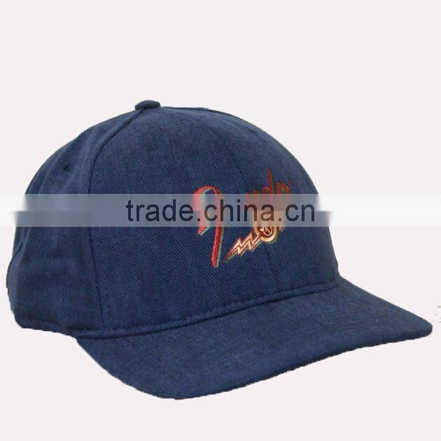 Red 108*56 100%cotton baseball cap with embroidery logo