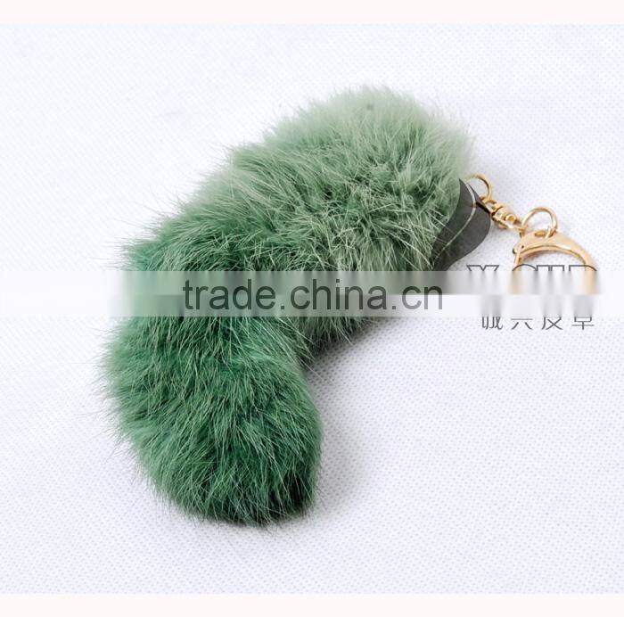 CX-R-39A Promotional Gift Fancy Rabbit Fur Key Ring