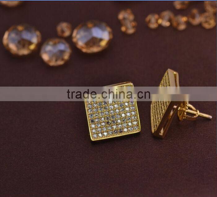 screw back silver men earrings