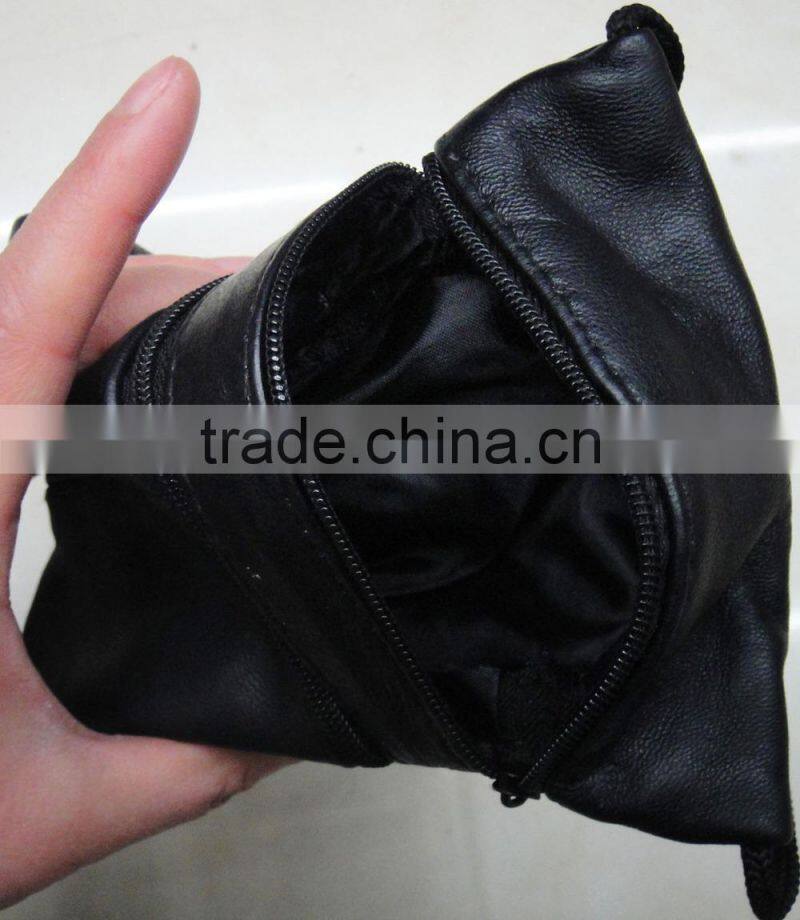 Fashion hot cheap sheep skin leather pouch