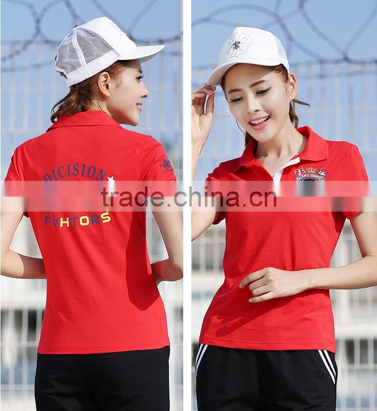 Top Good quality Popular Fashion t-shirt Polo womens design professional wholesale Polo shirts