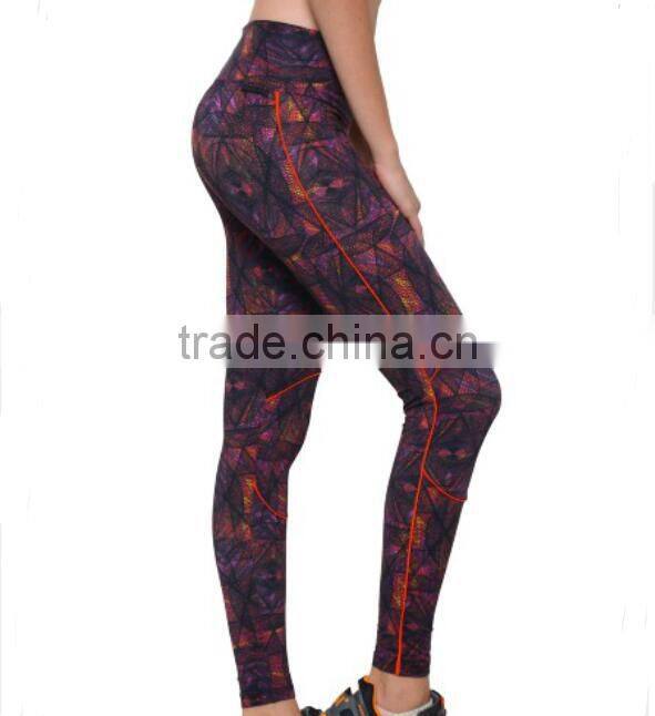 Newest Women Style Sublimation Print Tight Sport Wholesale Custom Yoga Pants