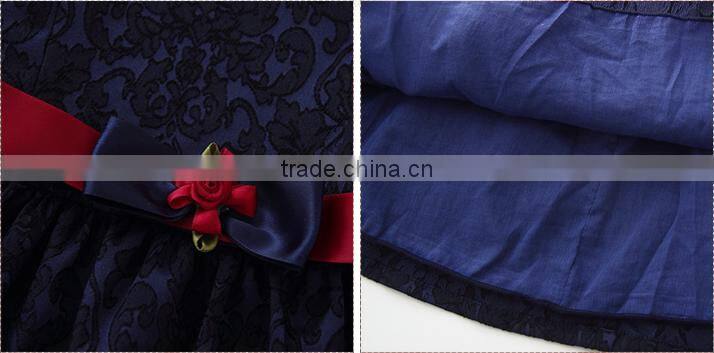 F10026A korean style cute girls party dress princess dress 2016