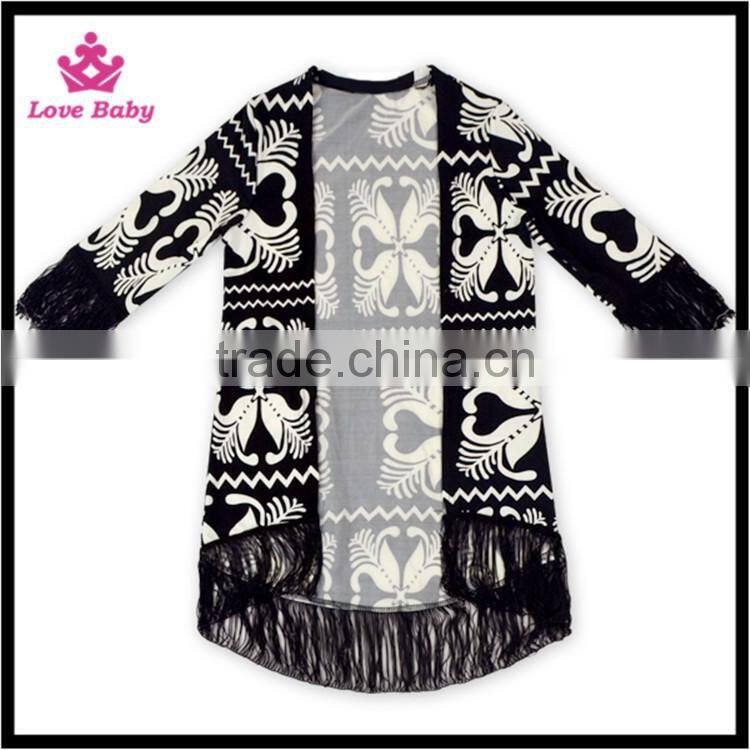 tassel kids long sleeve autumn coat dolman sleeve coat for kids 2016