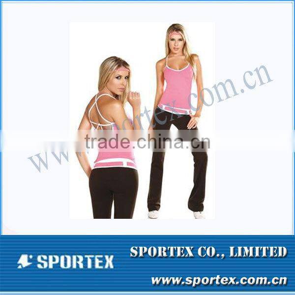 2015 New Design Athletic Contrast Color Women Golf Apparel MZ0103