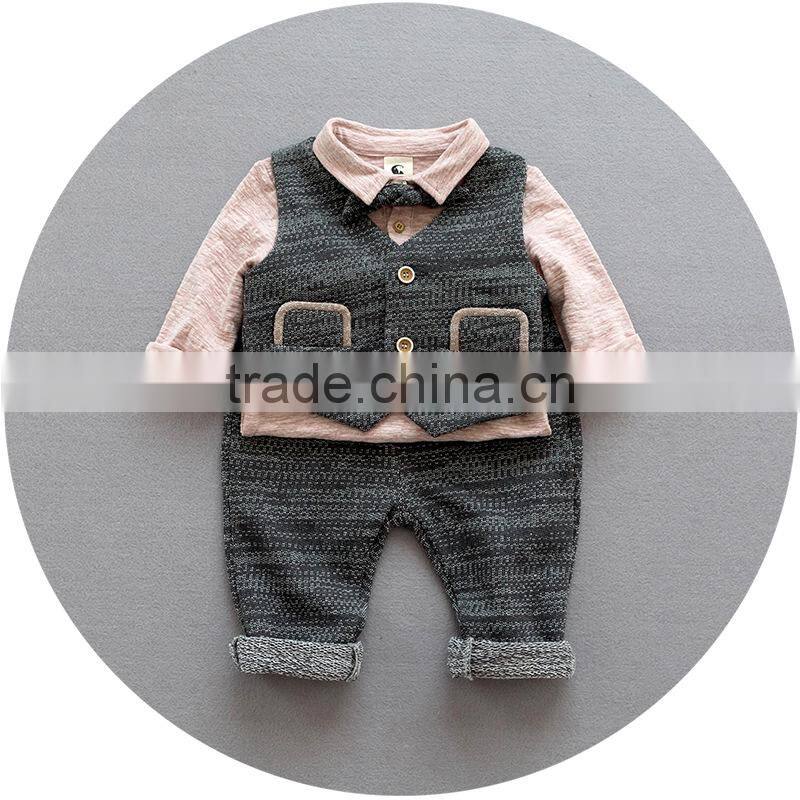 S17672A Children outfits toddler boy autumn clothing sets 2 piece clothes set