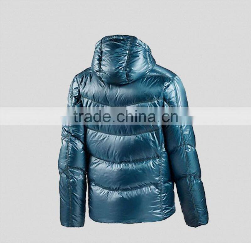 New design lightweight down quilted jacket with hood