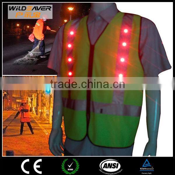 LED safety vest/construction workwear overalls/wholesale safety vest