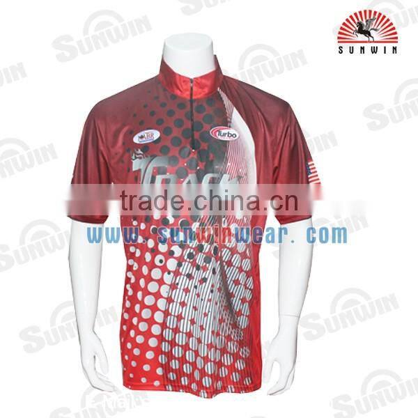 New design cheap dye sublimation mens darts shirts printing