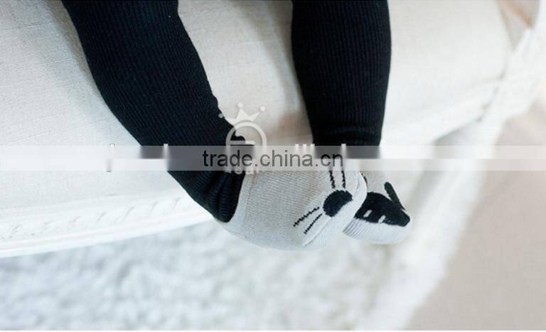 cute animal baby cotton socks, silicone print baby socks