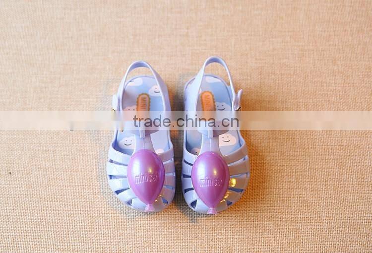 Kids melissa PVC sandals, balloon design mini melissa sandals