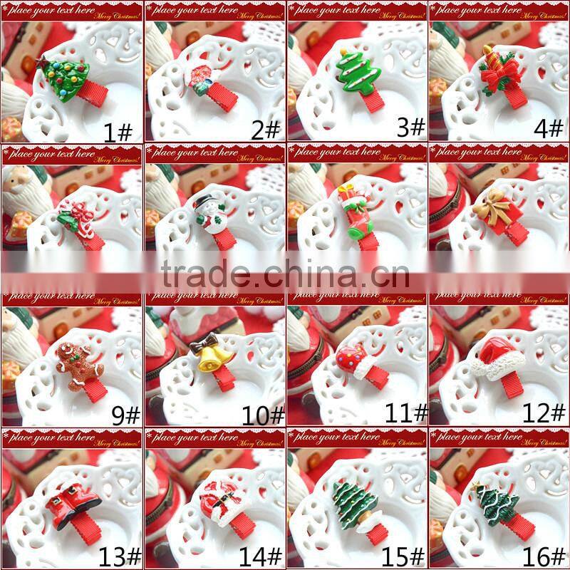 Wholesale alibaba Christmas hair accessories gold crown decorative hair clips