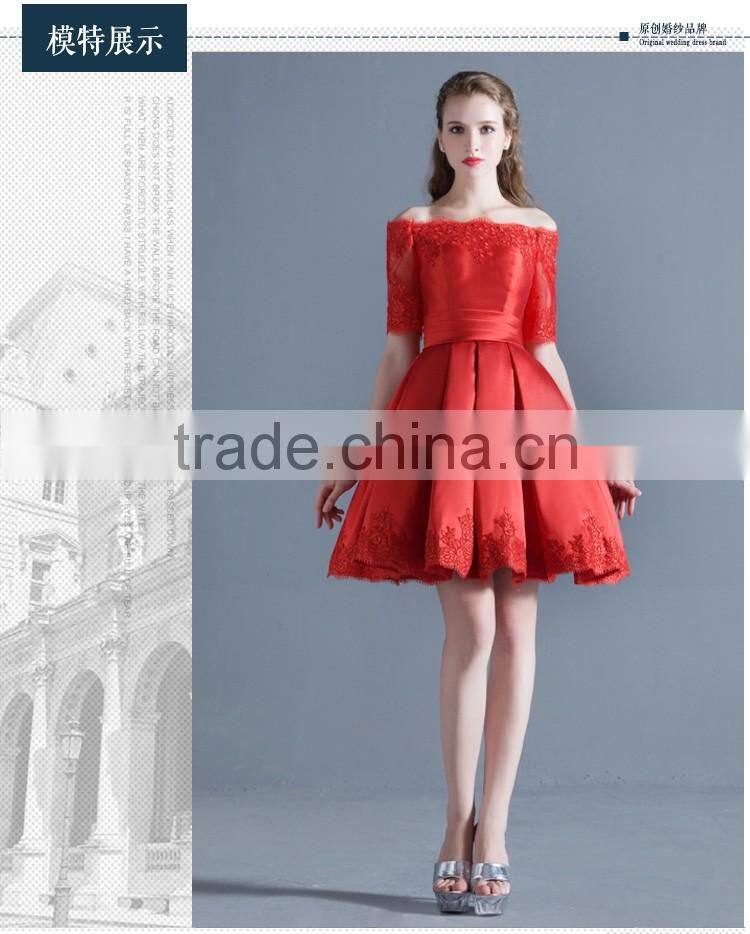 2017 design women wedding dress for embroidered lace,flat shoulder lace up back wedding dress OEM