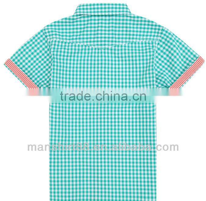 short sleeve casual boys children shirt