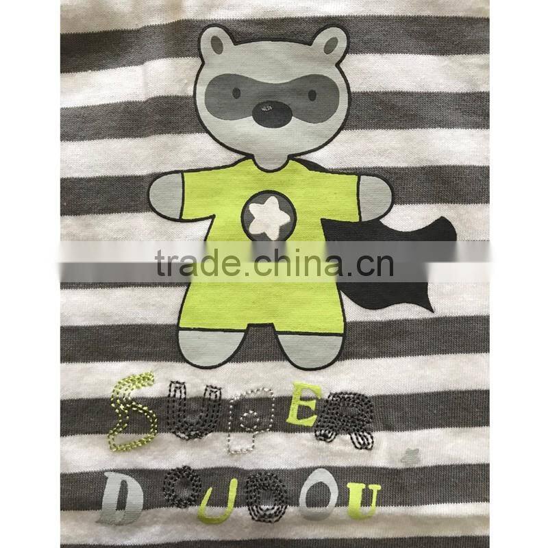 Infants & Toddlers 100% Cotton Baby Boys Romper With Print Cartoon