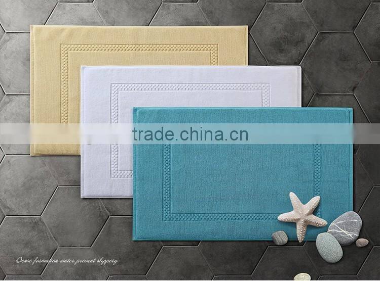 Hotel bath floor jacquard mat towel rugs non slip
