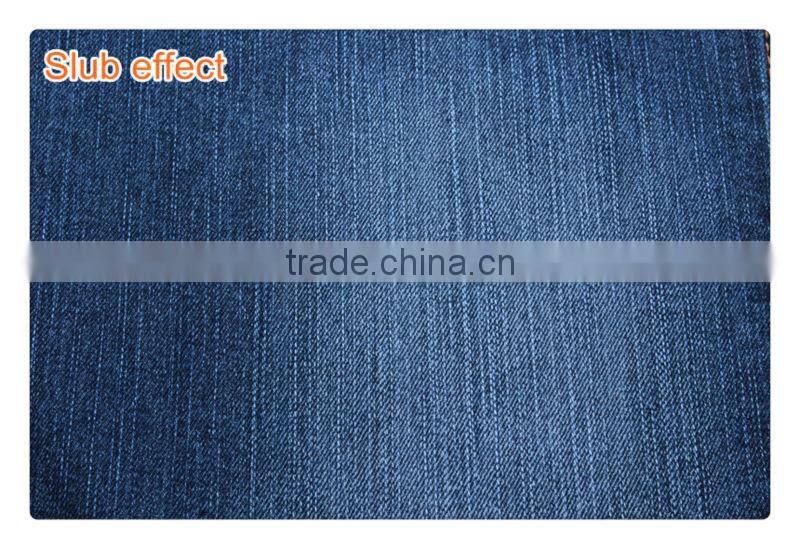 fabric lycra $1 yard fabric denim jeans manufacturers B2525-0 dark blue 9.8oz