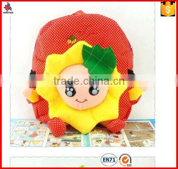 animal shaped design soft carton backpack bag for babies