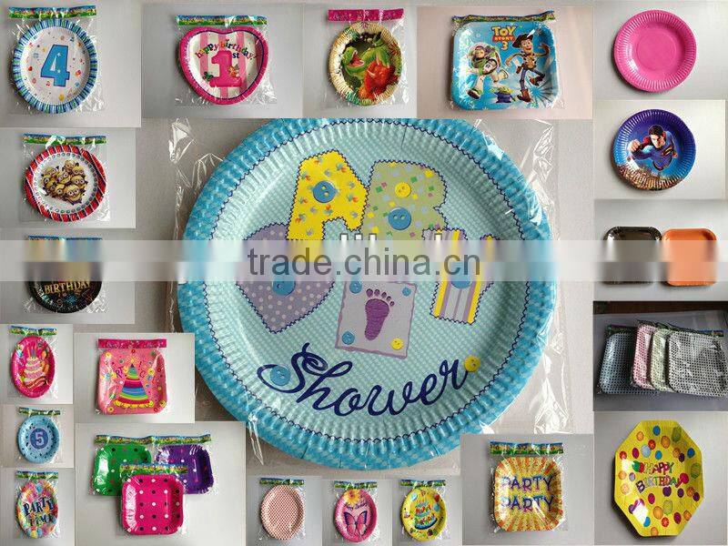 Stripe Disposable Paper Plate