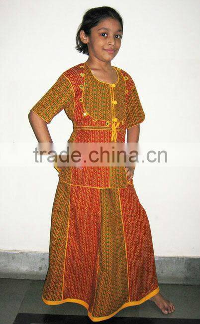 Kids girls cotton Lehenga chaniya choli