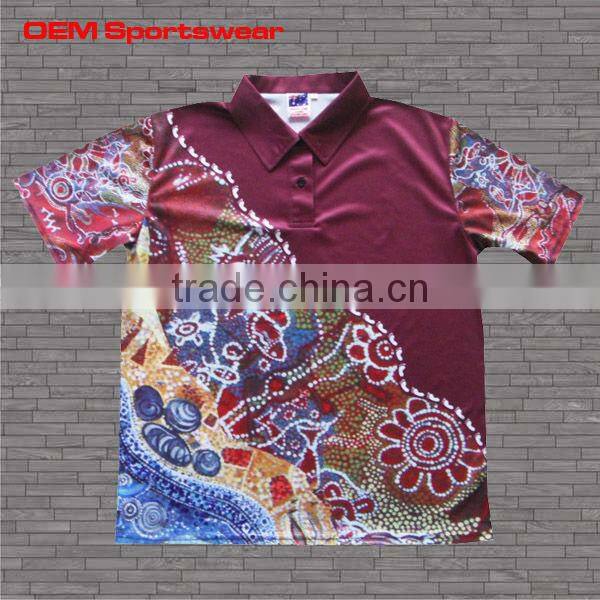 Sublimation bowling polo shirts for club