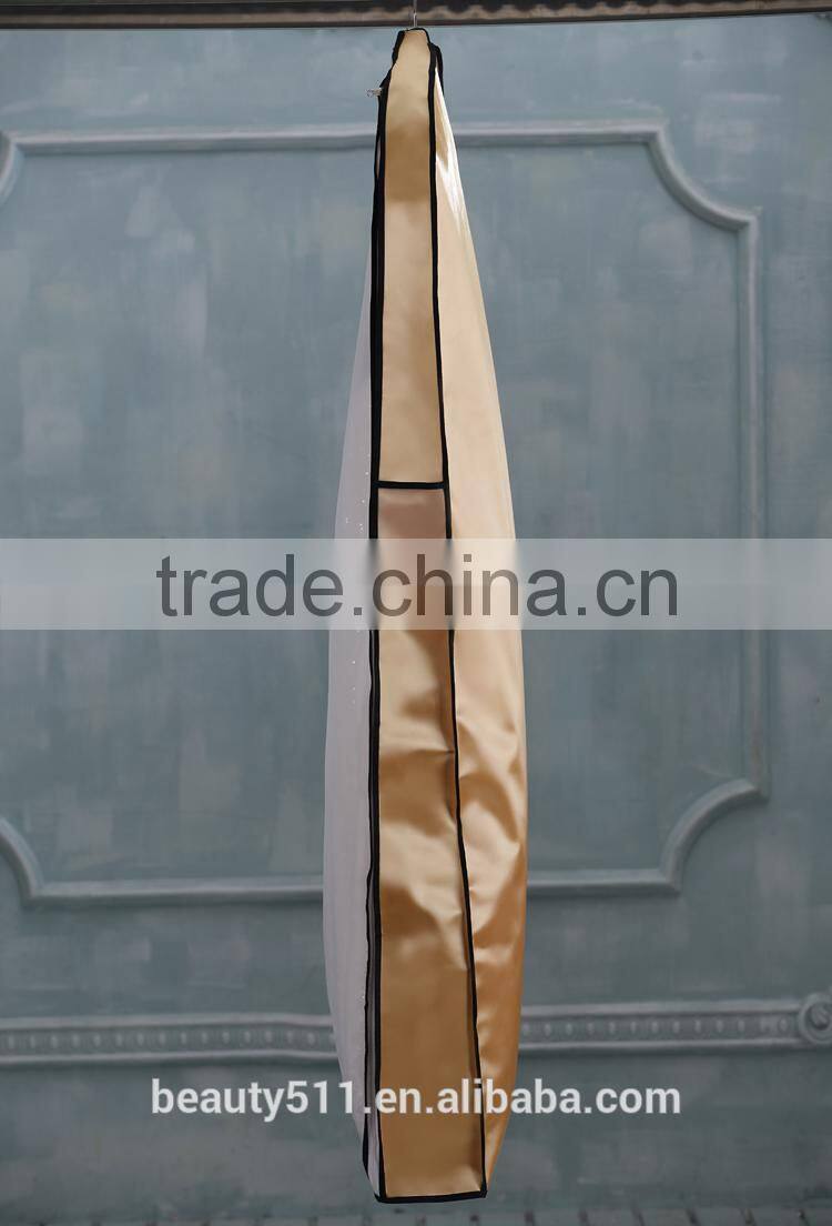 Plastic custom printed wedding dress garment bags with low price WB05