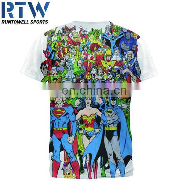 O-neck short sleeve 100% polyester T-shirt