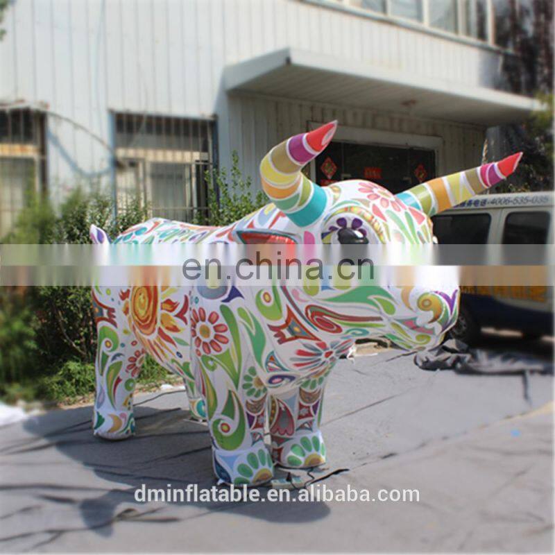 Colorful inflatable bull costumes adults for Spanish bullfight sam yu 9601